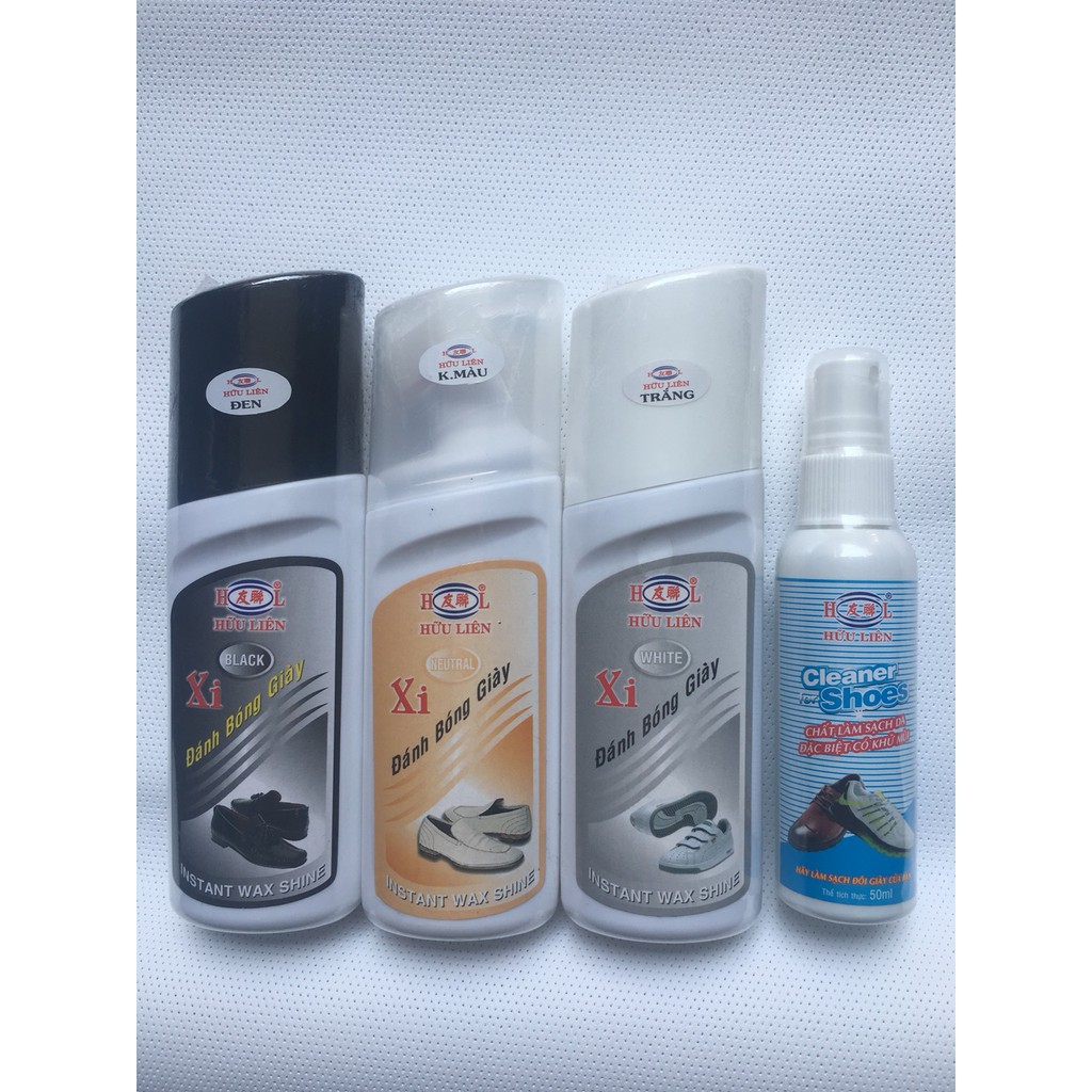 Xi Đánh Giày Hữu Liên 75ml (Đen,Không Màu,Trắng) + Chai Khử Mùi