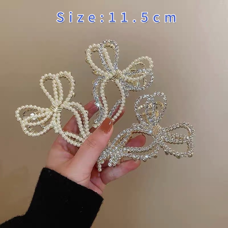 Kẹp Tóc Đính Đá Và Ngọc Trai Thời Trang Hàn Quốc Chất Lượng Cao