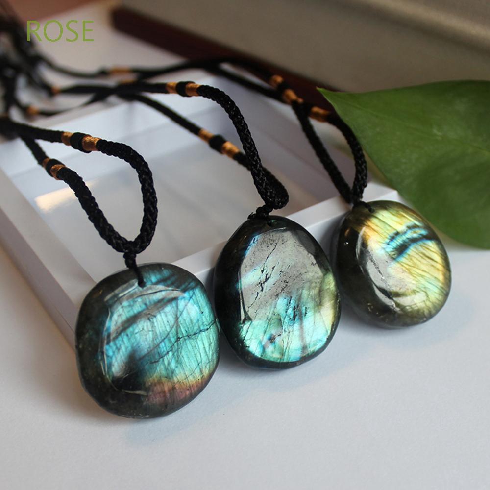 Dây Chuyền Mặt Đá Labradorite Tự Nhiên