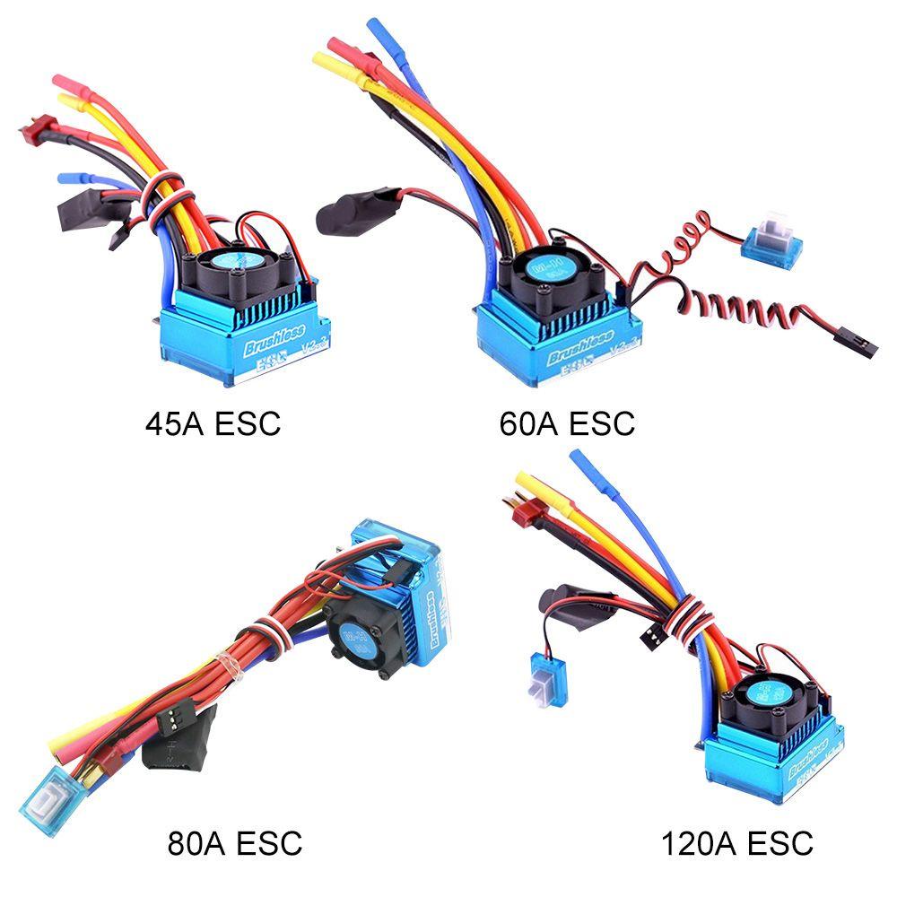 LAYOR1 Esc Điều Khiển Tốc Độ Mới 45A 60A 80A 120A Cho Xe Hơi Điều Khiển Từ Xa