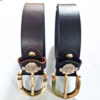 Thắt lưng nam dây nịt nam da bò thật cao cấp hàng hiệu khóa đồng đúc nguyên khối bản 3.8cm