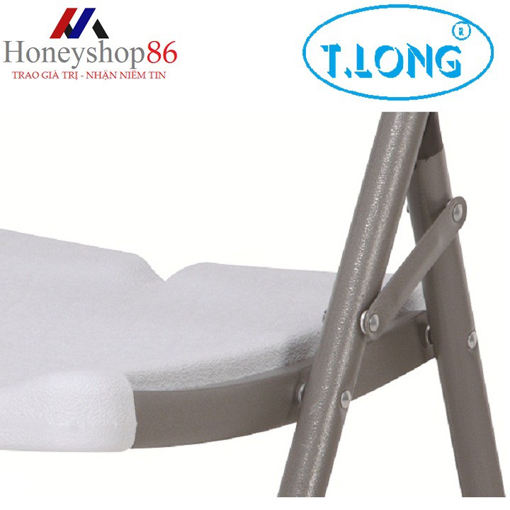 Ghế xếp Thanh Long HY-Y56 (57x46x83 cm) Màu trắng–thích hợp với không gian của văn phòng, quán ăn, quán café HONEYSHOP86
