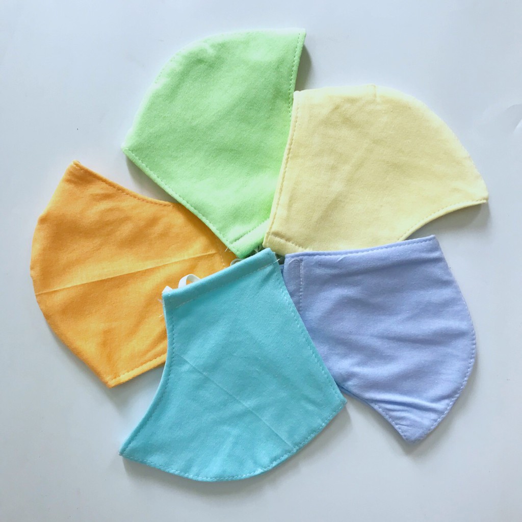 Khẩu trang vải 3 lớp thun 100% cotton cho bé trai bé gái 3-8 tuổi Beanie Cutie | BigBuy360 - bigbuy360.vn