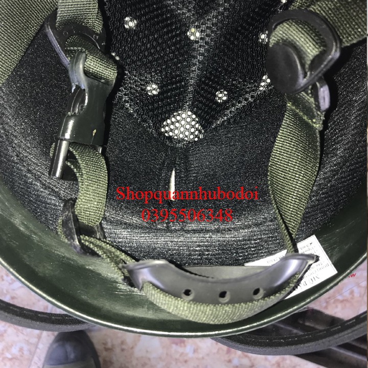 Nón bảo hiểm cao cấp xanh rêu, sản phẩm chính hãng, tiêu chuẩn QR Việt Nam