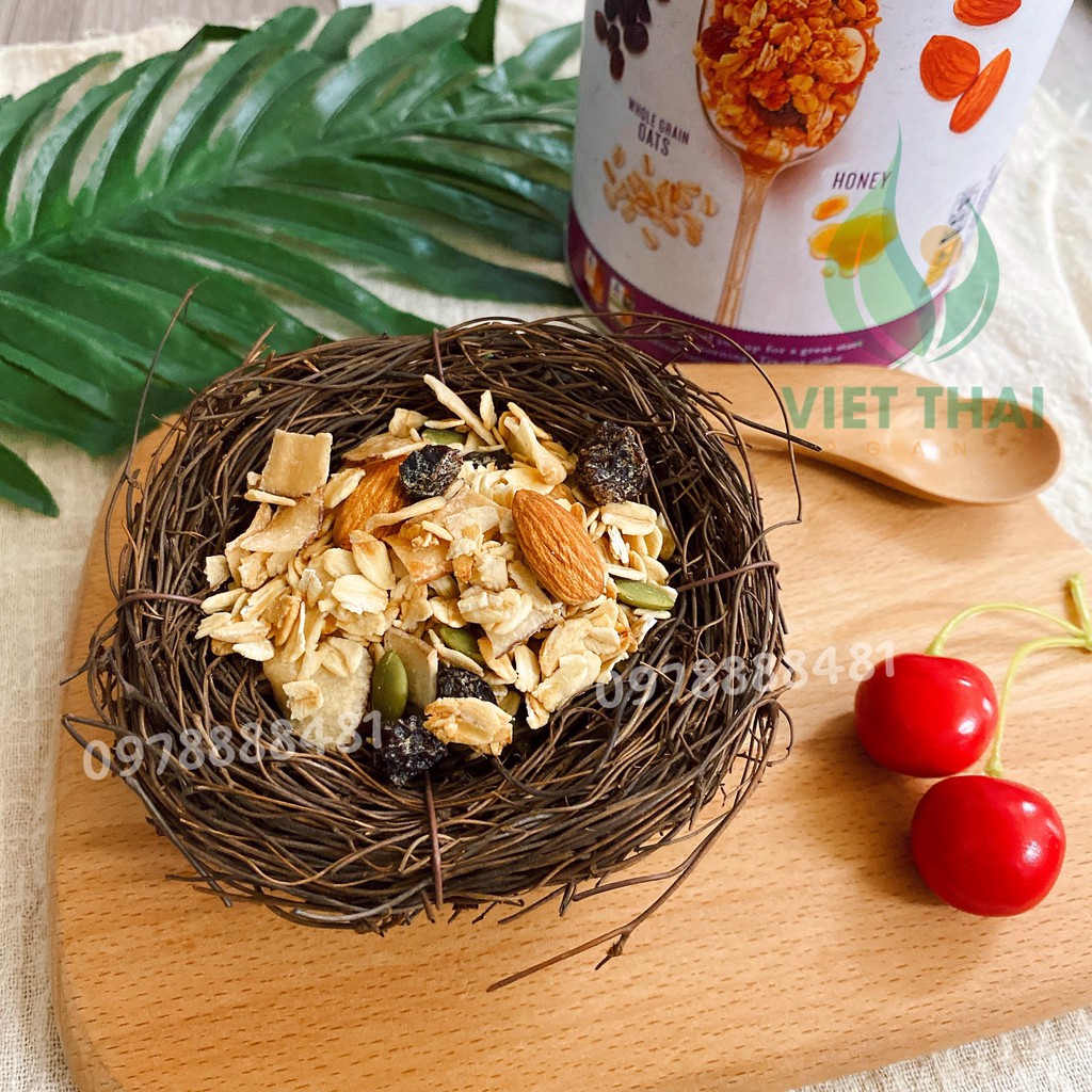 [Mã SKAMSALE06 giảm 10% tối đa 100K đơn 150K] Ngũ Cốc Granola【Ăn Kiêng】Dinh Dưỡng Buổi Sáng Siêu Ngon 454g | BigBuy360 - bigbuy360.vn