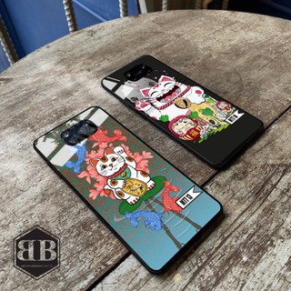Ốp lưng kính cường lực Xiaomi Poco X3 NFC / Poco X3 Pro mèo thần tài