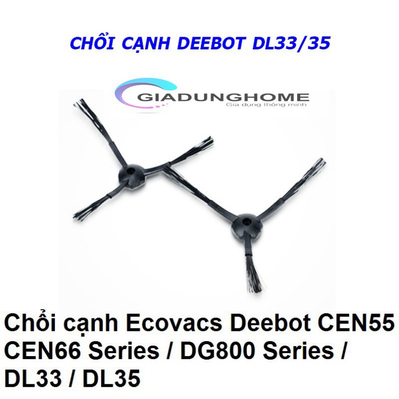 Chổi Cạnh Robot hút bụi Ecovacs Deebot DL33 , DL35 , CEN55 , CR55 , CEN66 Series , DG800 Chính Hãng .