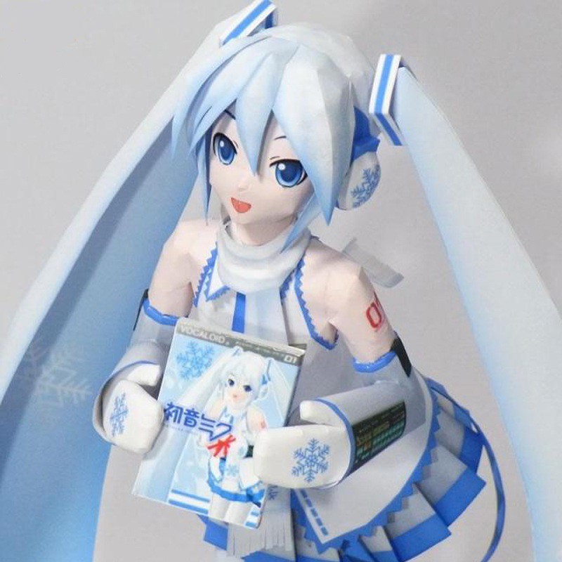 Ghép hình mô hình giấy anime 3D Hatsuna Miku - Paper Craft