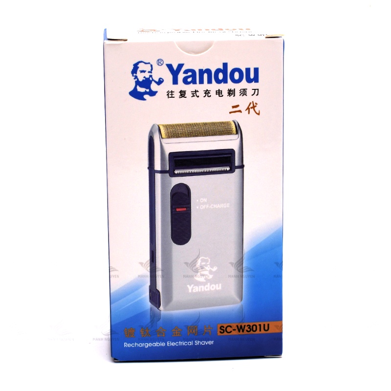 Máy Cạo Râu Yandou model SC-W301U chính hãng   mạnh mẽ siêu bền màu bạc