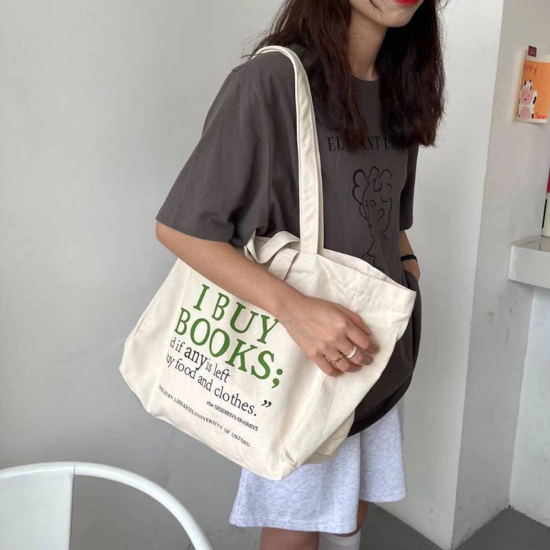 Túi tote vải Canvas cỡ lớn