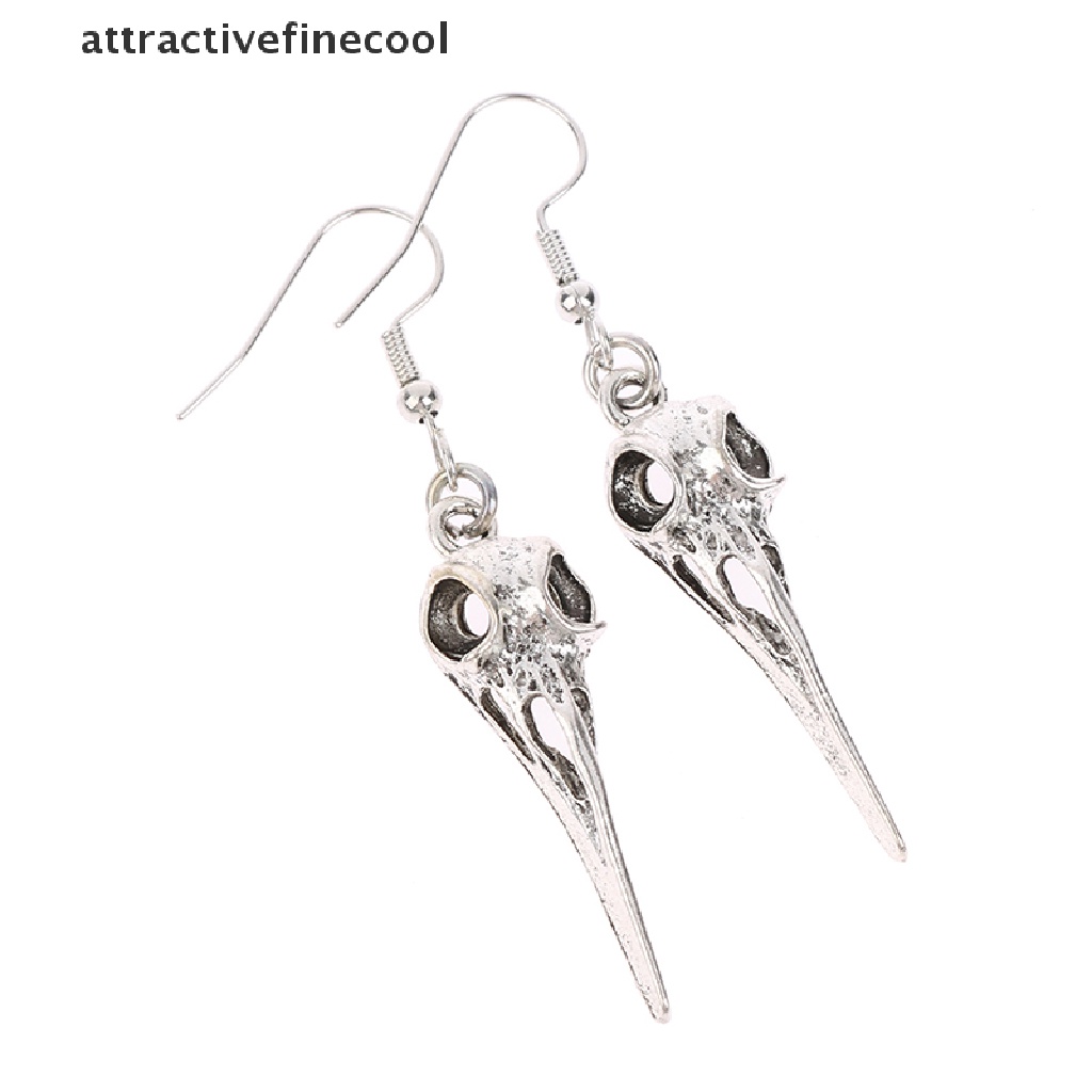 Acvn Khuyên Tai Hình Đầu Lâu Chim Phong Cách Gothic Punk Làm Quà Tặng