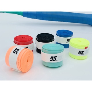 Quấn Cán Vợt Cầu Lông DS  Êm Tay Hút Mồ Hôi Tay Loại Tem Trắng Combo 10 Cuộn