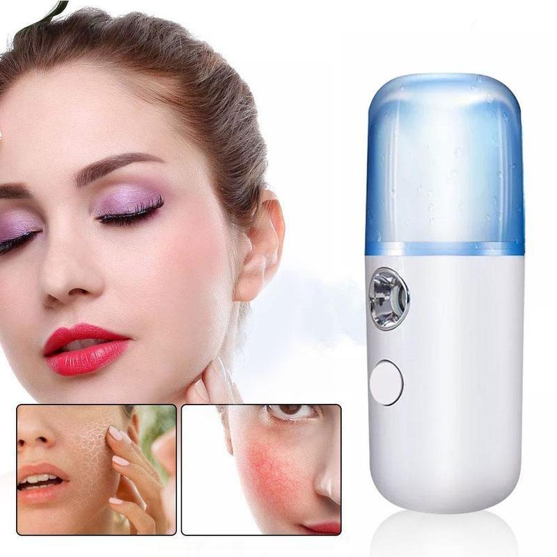 Máy Phun Sương Tạo Độ Ẩm Cho Mặt Mini Sạc USB Tiện Dụng