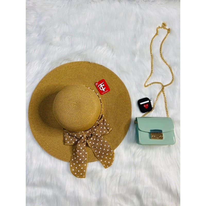 Nón bo cối nơ bi thời trang du lịch đi biển