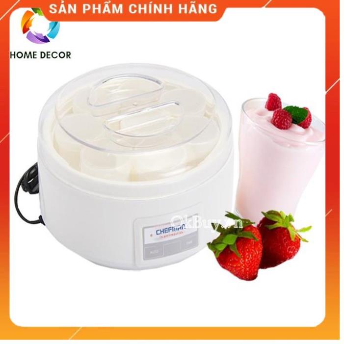 💖FREESHIP💖 Máy làm sữa chua 8 cốc thủy tinh Chefman CM-302 cao cấp CHÍNH HÃNG-HOME DECOR