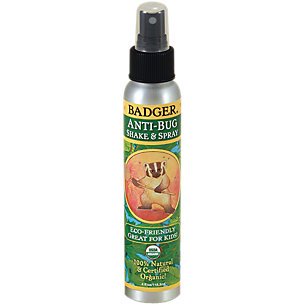 Xịt chống muỗi hữu cơ Badger Anti-Bug Shake &amp; Spray Organic -- 4 fl oz @ Hàng Mỹ Air