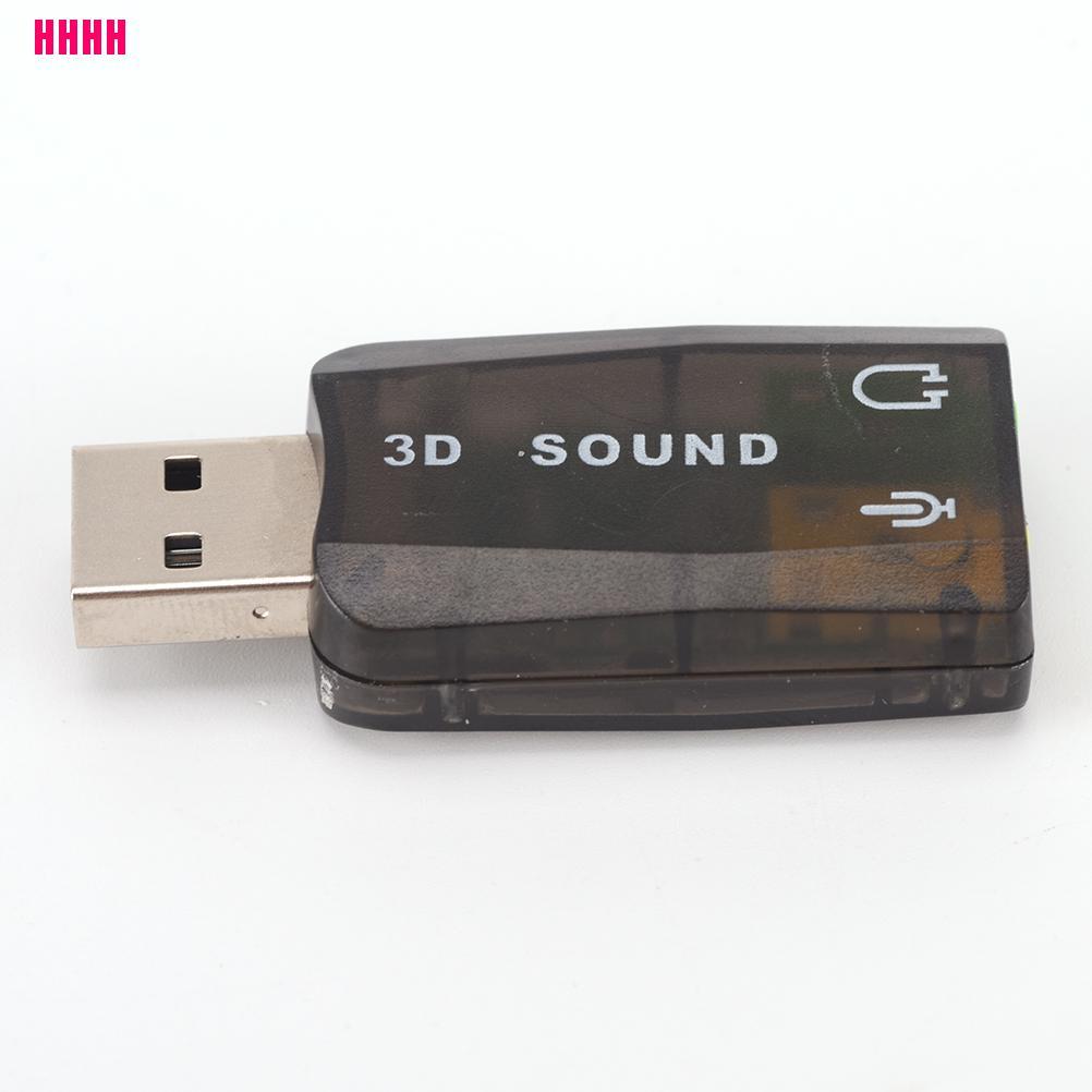 Bộ Chuyển Đổi Thẻ Âm Thanh Tai Nghe Usb5.1 Sang 3.5mm Có Micro 3d