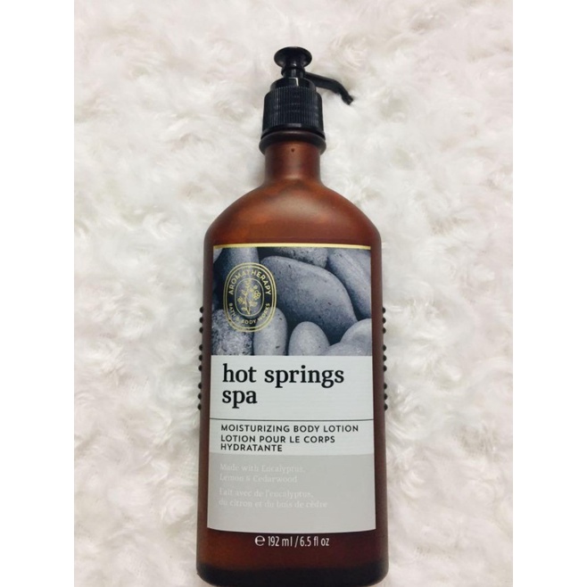 BATH &amp; BODY WORK Aromatheraoy Sữa Dưỡng Thể Hot Springs Spa 192ml