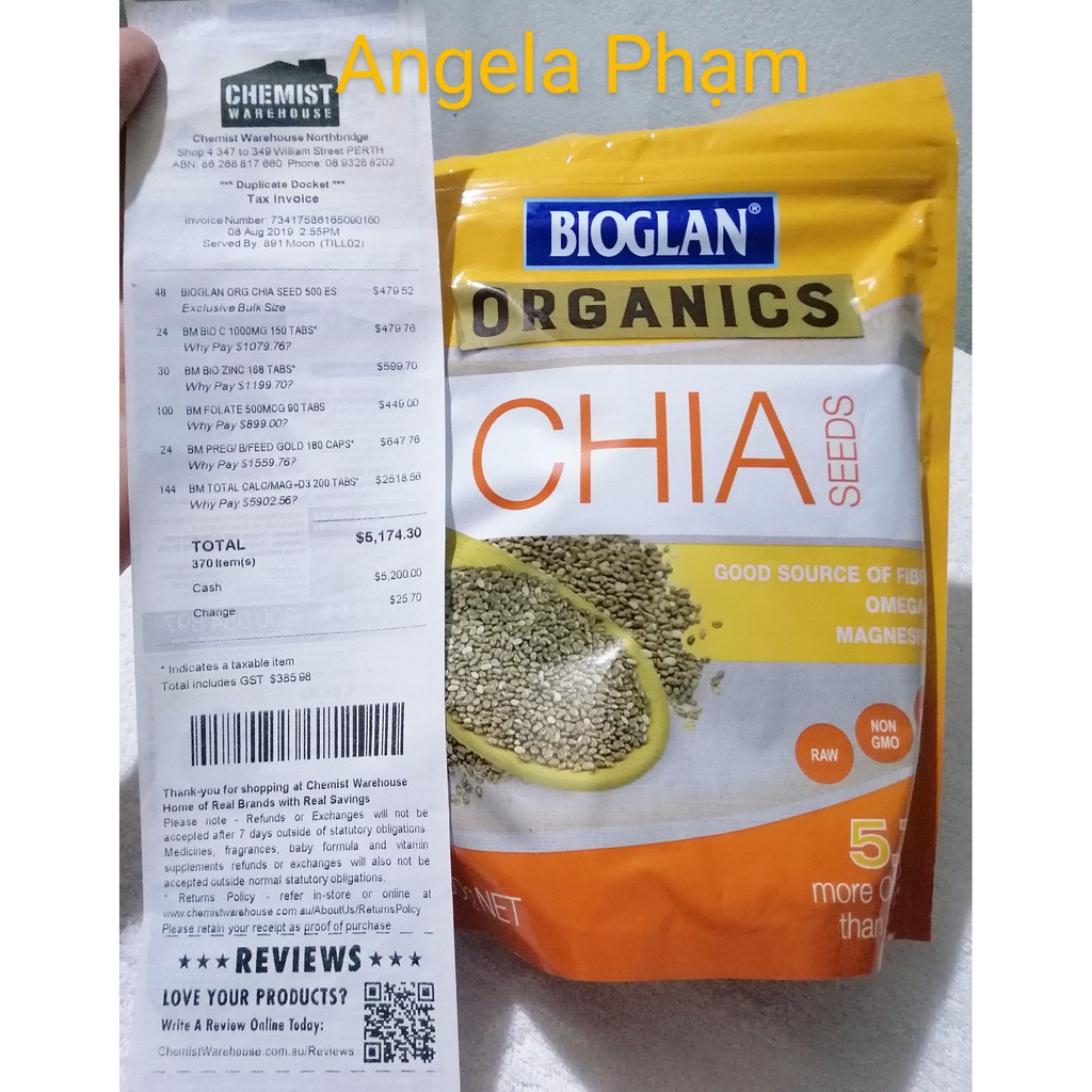 Hạt Chia Bioglan 500 gram