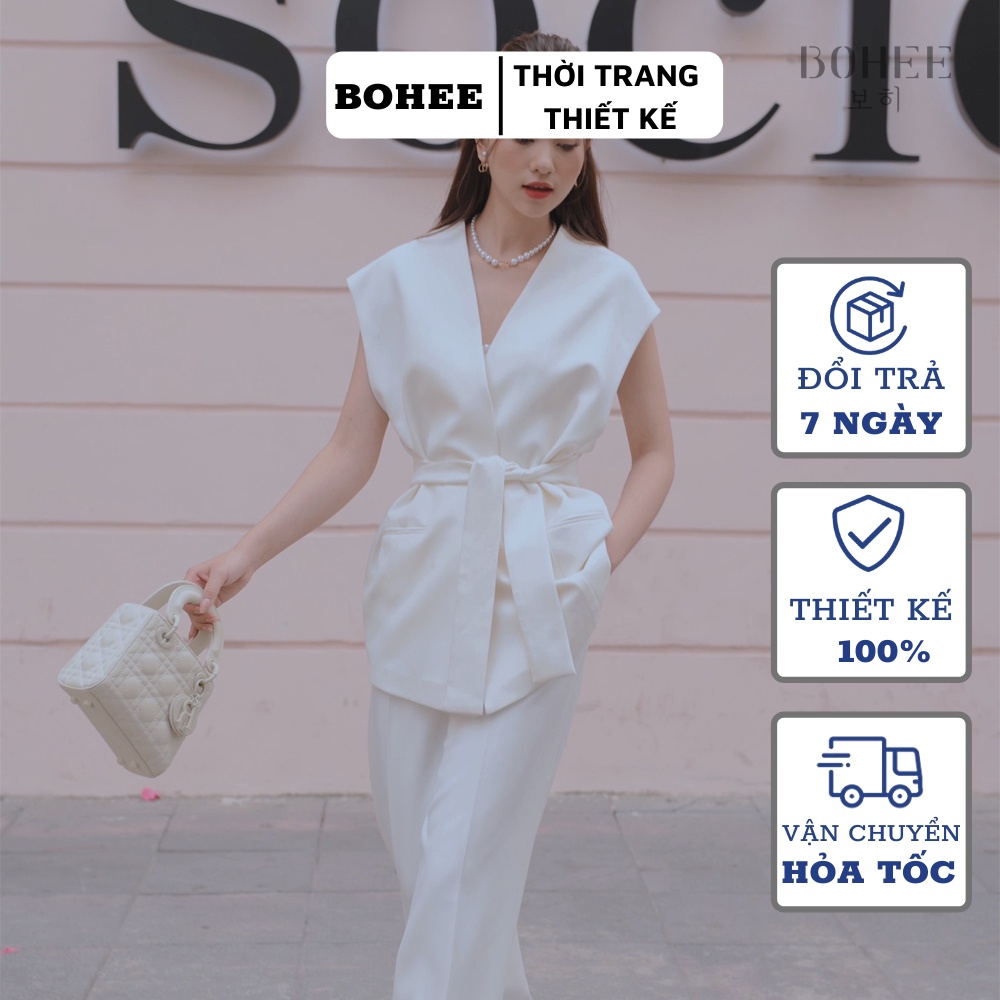 Áo Gile kèm đai BOHEE A216
