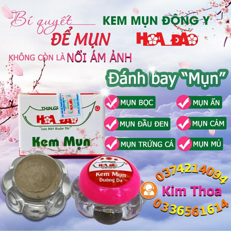 Trị mụn hoa anh đào