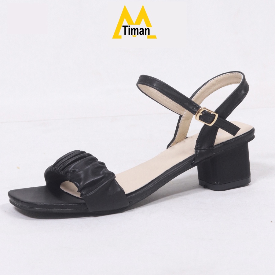 Giày sandal nữ 3cm quai mảnh TIMAN TD16 êm chân thoải mái tôn dáng bảo hành 1 năm