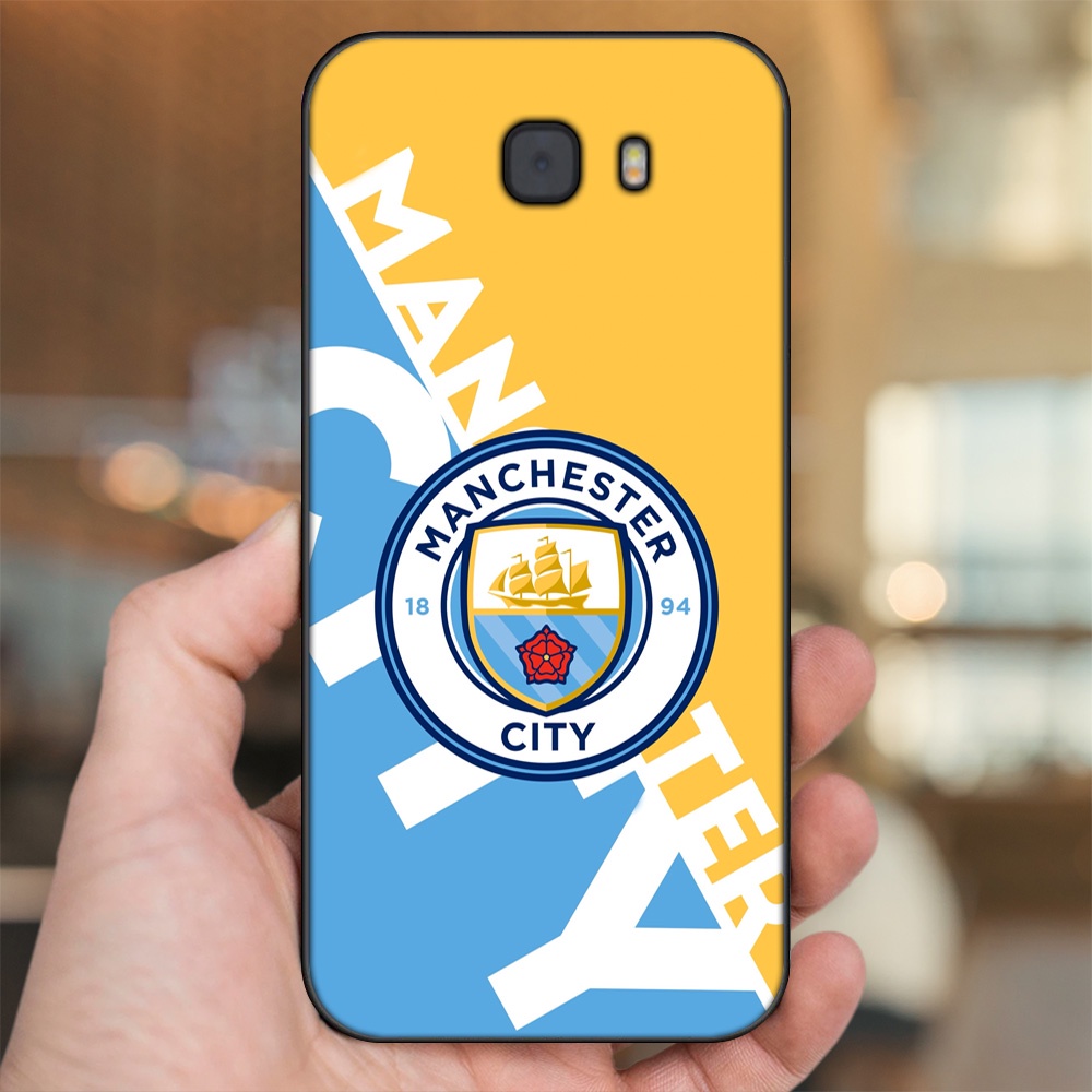 Ốp lưng Samsung C9 Pro viền đen in hình Manchester City MC