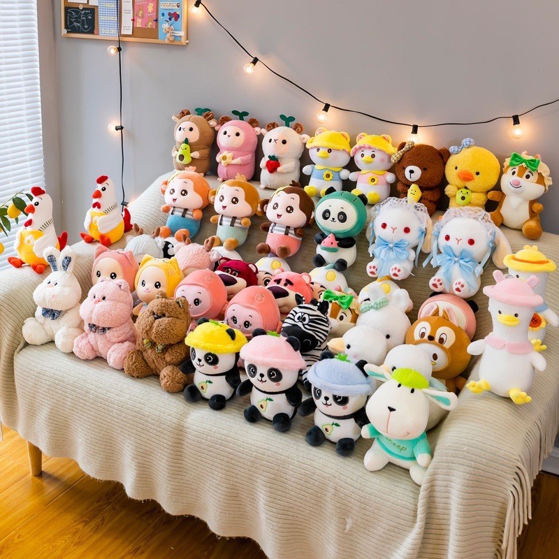 Gấu bông mini cute, Gấu bông nhỏ mini siêu cute Quà tặng dễ thương