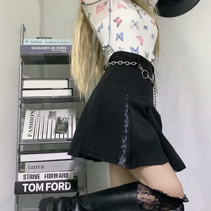 Chân Váy Chữ A Lưng Cao Họa Tiết Da Báo Thời Trang Dành Cho Nữ 2022