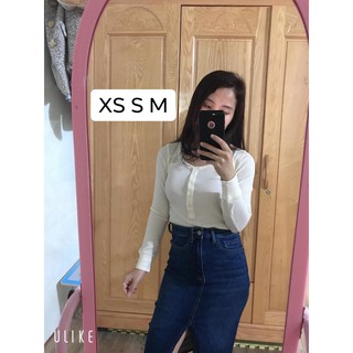 áo len tăm cổ tròn uniqlo