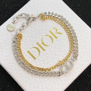 [Giao Hàng Nhanh] Vòng Tay Dior/Hoa Cúc Hai Lớp Hai Màu Phong Cách Mới