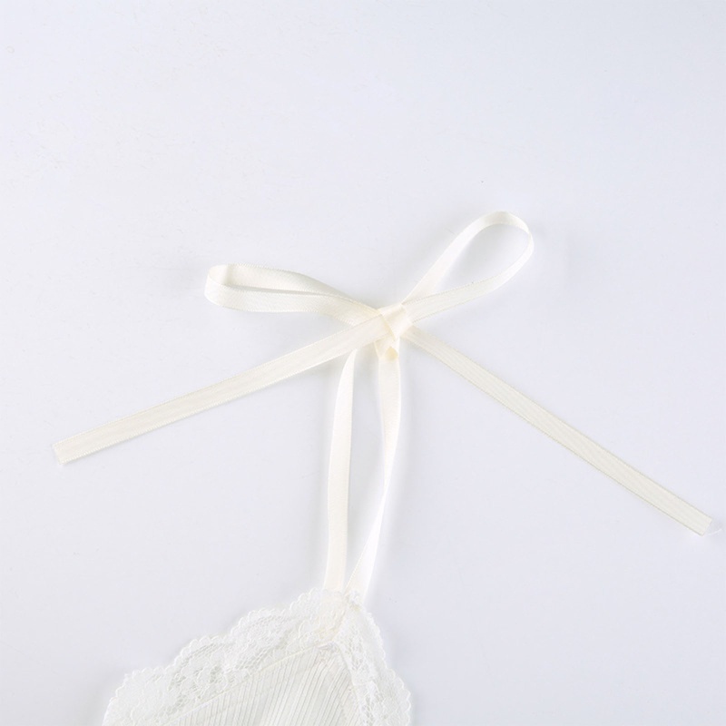 Áo Croptop Hai Dây Cổ Chữ V Thắt Nơ Quyến Rũ Cho Nữ