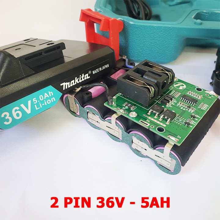 Máy Khoan Pin Makita 36V 3 Chức Năng - Lõi đồng có búa -Khoan tường, bắn vít siêu khỏe- Pin chuẩn 5 Cell