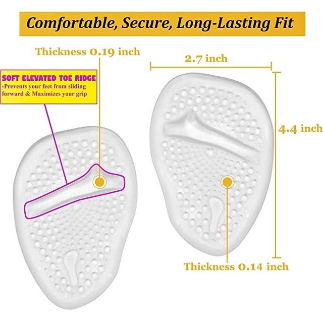 Miếng Đệm Silicone Lót Giày Cao Gót Chống Trượt Giảm Đau Có Thể Tái Sử Dụng