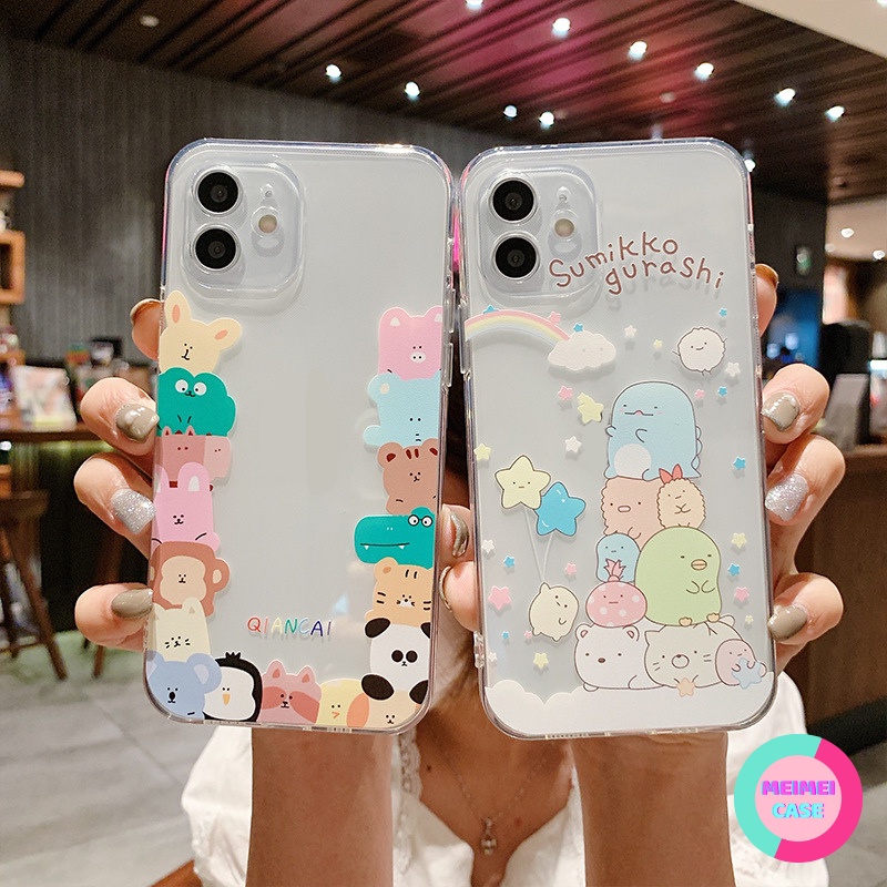 Ốp lưng iPhone trong Animals cute 6/6plus/6s/6s plus/7plus/8plus/x/xs/xs max/11/11promax/12/12pro/12promax