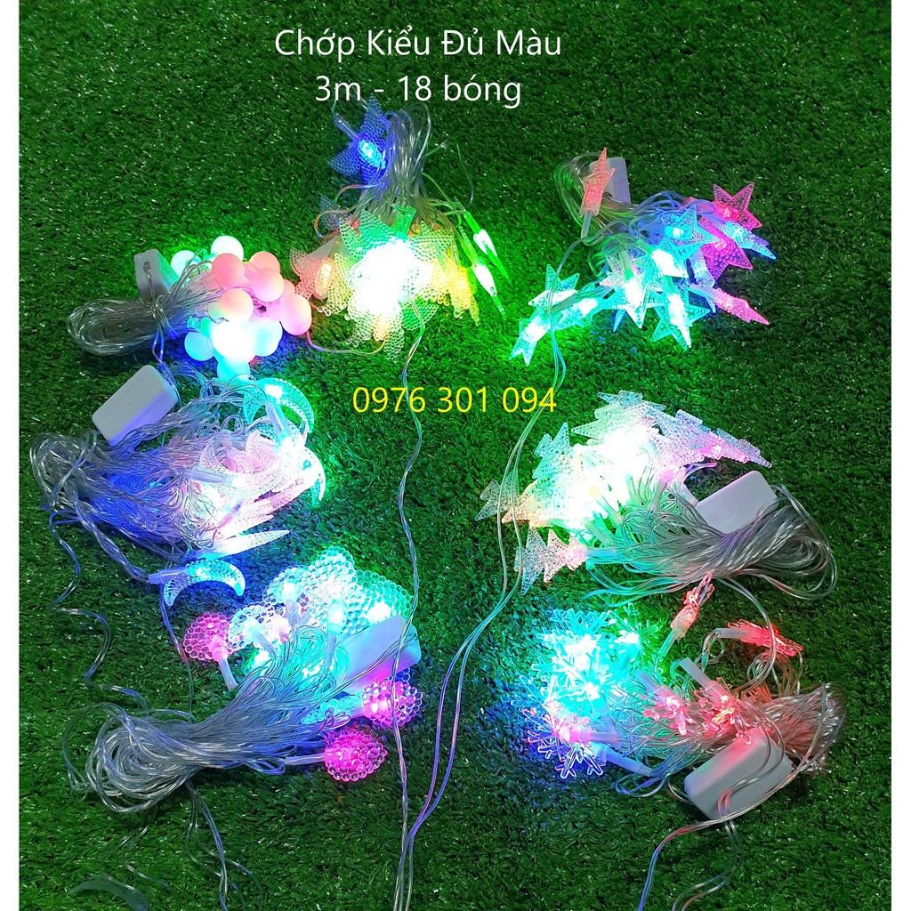 Dây Đèn Trang Trí Kiểu Hình Đủ Màu