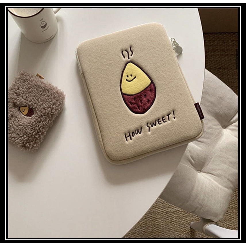 Cartoon sweet potato Cute iPad 9.7/10.5/11 Pouch  Laptop PC Tablet Protective Hand Bags