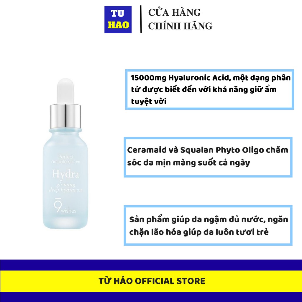 Tinh Chất Serum Dưỡng Ẩm Sâu 9 Wishes Skin Ampule Serum 9Wishes 25ml