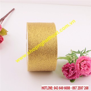 Ruy băng vàng bản 5cm