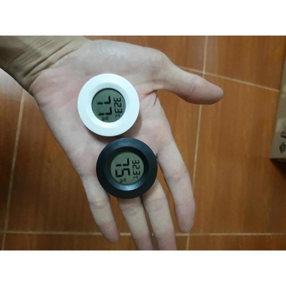 Nhiệt kế điện tử tích hợp ẩm kế hình tròn dán bể - Nhiệt kế đa năng