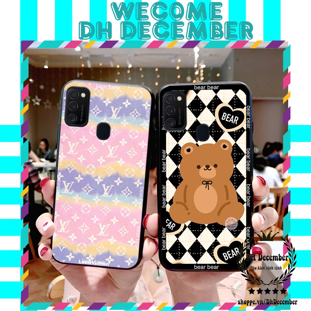 Ốp lưng Samsung M21 / M31 in hình 3D GẤU HỒNG-GẤU BE3R -XINH XẺO CỰC ĐẸP