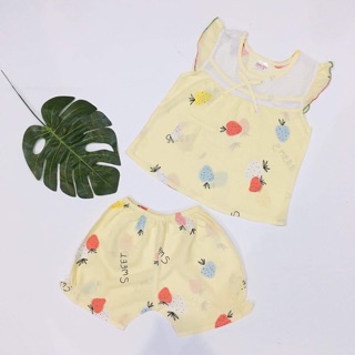 Bộ lanh/ bộ tole ngắn bé gái