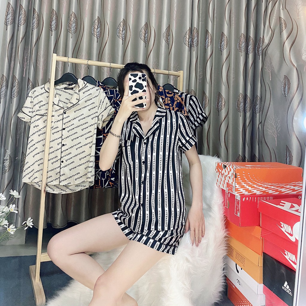 Pijama - Bộ ngủ lụa latinh cao cấp Sammi_Beauty hàng Việt Nam Xuất Khẩu.