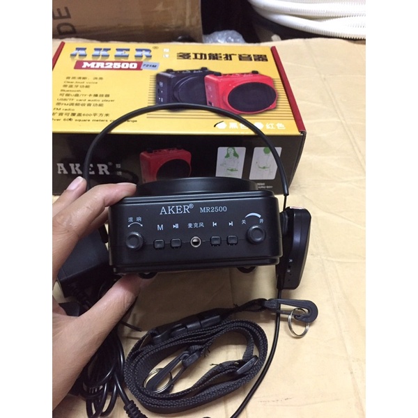 Máy Trợ Giảng AKER MR2500 Bluetooth Giáo Viên Du Lịch, Loa Bluetooth AKER MR2500.