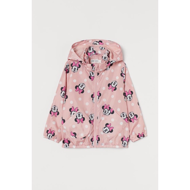 Áo khoác cho bé gái - Áo khoác gió 2 lớp Hm cho bé gái size 1-6t