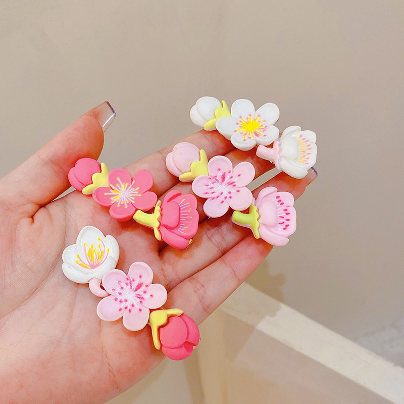 Kẹp Tóc Màu Hồng Hoa Anh Đào Thời Trang Hàn Quốc Cho Nữ