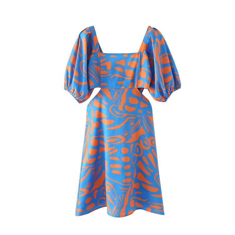 Đầm Zara Tay Ngắn Dáng Rộng Chiết Eo Đính Nơ Thời Trang Mùa Hè Xinh Xắn Cho Nữ