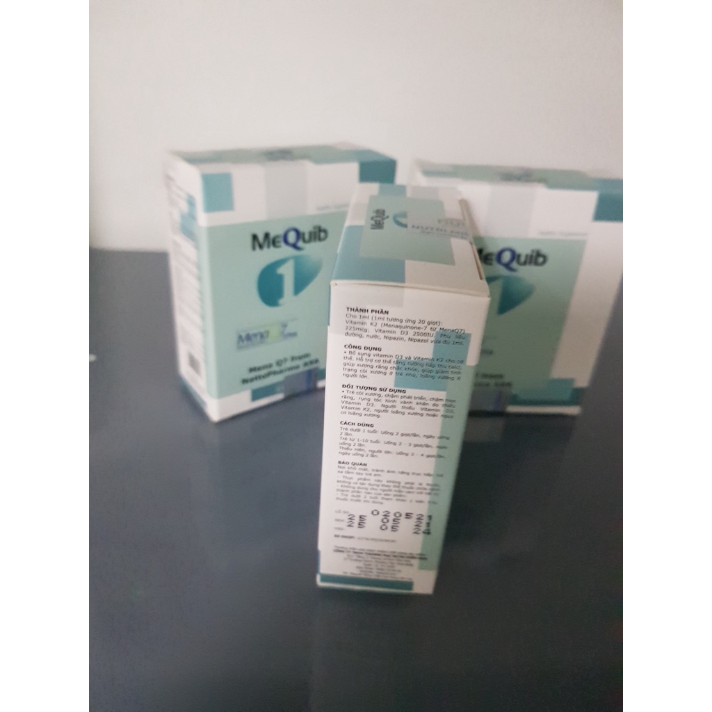 MeQuib 1 - Bổ sung vitamin D3 và vitamin K2