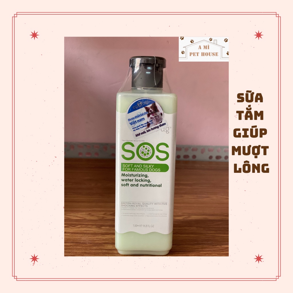 Dầu tắm chó mèo | thú cưng SOS 530ml