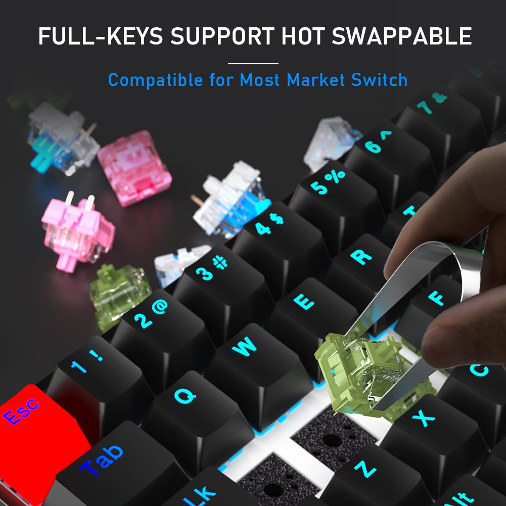 Aula F3068 Bluetooth Hot-swappable Mechanical Keyboard For Computer